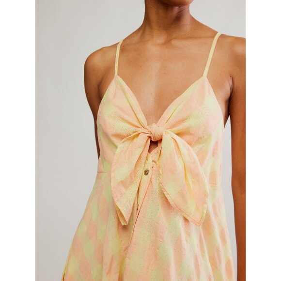 🆕 FREE PEOPLE Via Midi Dress / Creamsicle Combo - Picture 13 of 16